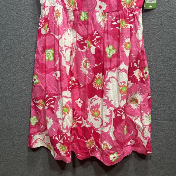 Lilly Pulitzer "Eryn Dress" Hotty Pink Cherry Begonias Size 8 NWT $198 Value - Picture 4 of 15
